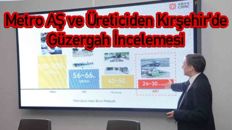 Metro AŞ ve Üreticiden Kırşehir'de Güzergah İncelemesi