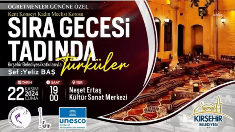 Kırşehir'de Öğretmenler Gününe Özel Konser