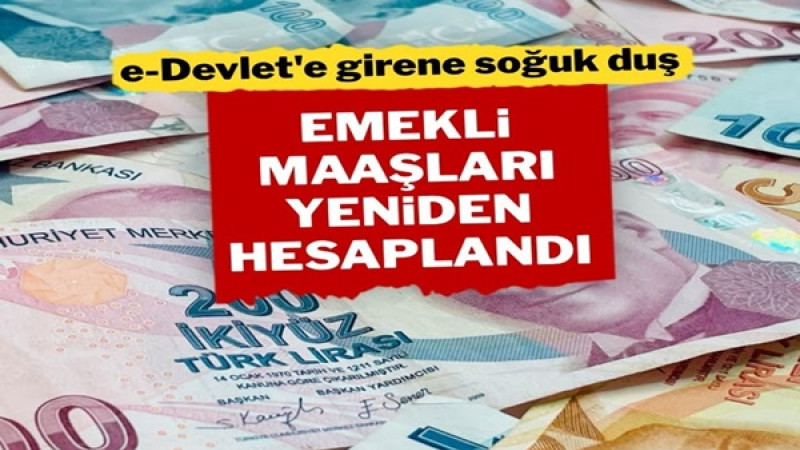 E-Devlet'e girene soğuk duş! Emekli maaşları yeniden hesaplandı