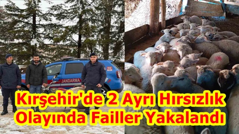 Kırşehir'de 2 Ayrı Hırsızlık Olayında Failler Yakalandı