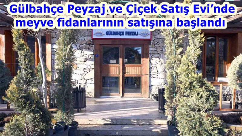  Gülbahçe Peyzaj ve Çiçek Satış Evi’nde de meyve fidanlarının satışına başlandı