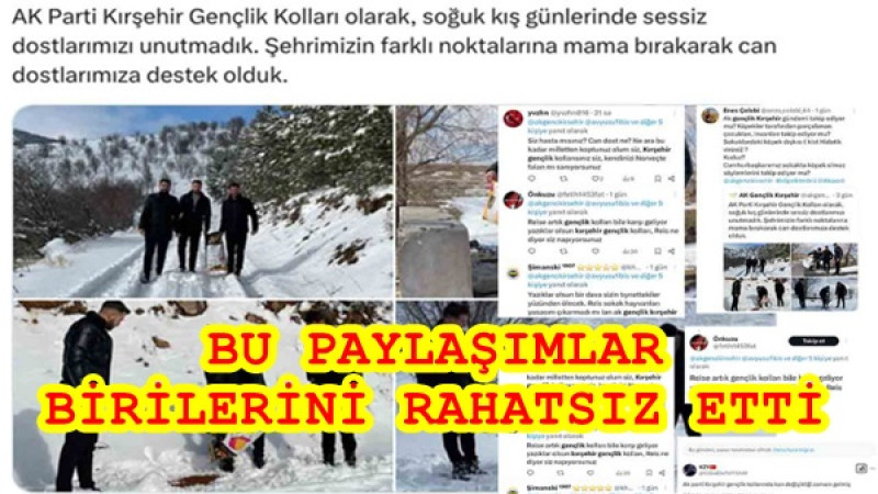 BU PAYLAŞIMLAR BİRİLERİNİ RAHATSIZ ETTİ