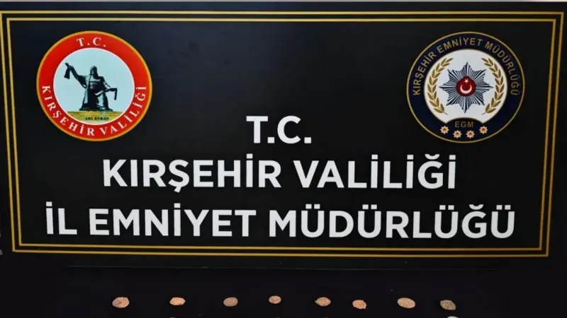 Kırşehir’de tarihi eser kaçakçılarına operasyon yapıldxı.