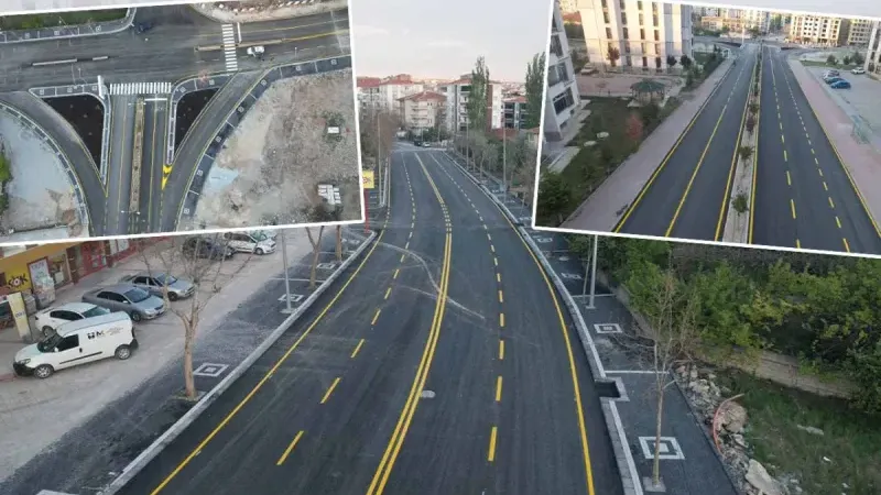Kırşehir’de Şehit Nevzat Aslan Bulvarı ve TOKİ Kavşağında Yeni Görünüm