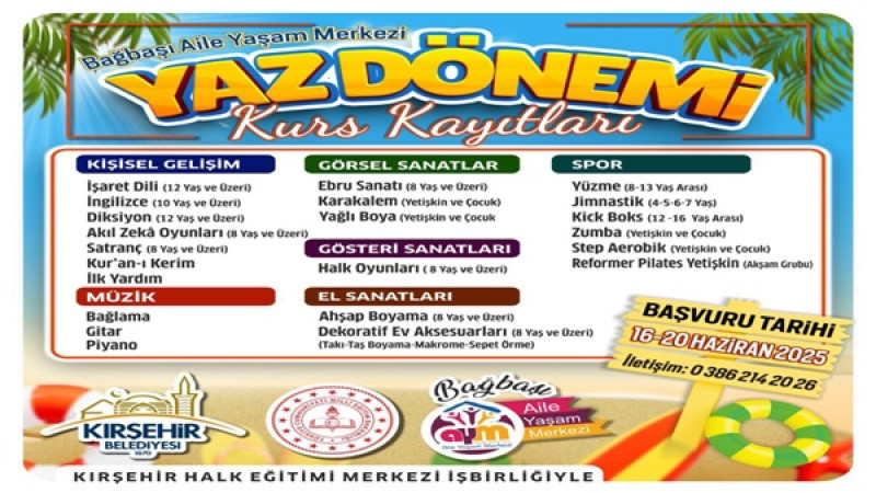 Kişisel Gelişimden Sanata, Spor’dan Müziğe Her Alanda Eğitim