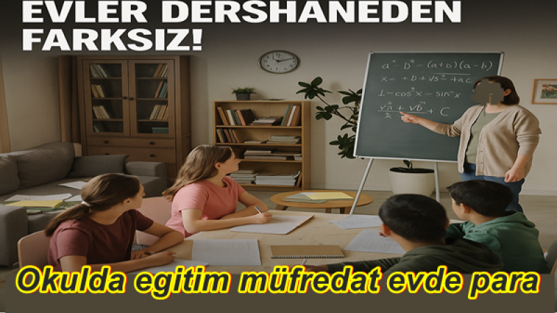 Birçok Öğretmenin Evi Dershaneye Dönmüş.Denetim Yok