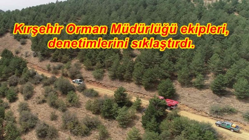 Kırşehir Orman Müdürlüğü ekipleri,denetimlerini sıklaştırdı. 