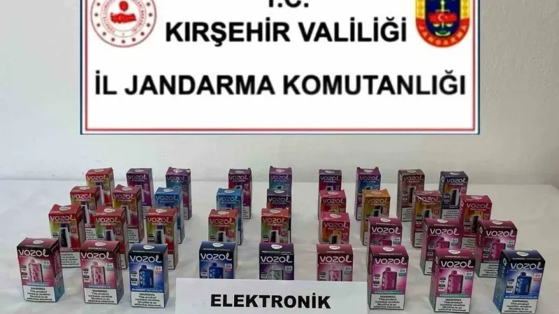 Mucur da kaçak elektronik sigara  operasyonu