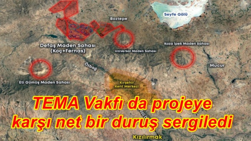 TEMA Vakfı da projeye karşı net bir duruş sergiledi