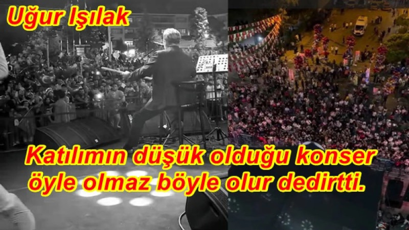  Katılımın düşük olduğu konser,öyle olmaz böyle olur dedirtti.