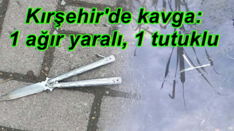 Kırşehir'de kavga: 1 ağır yaralı, 1 tutuklu