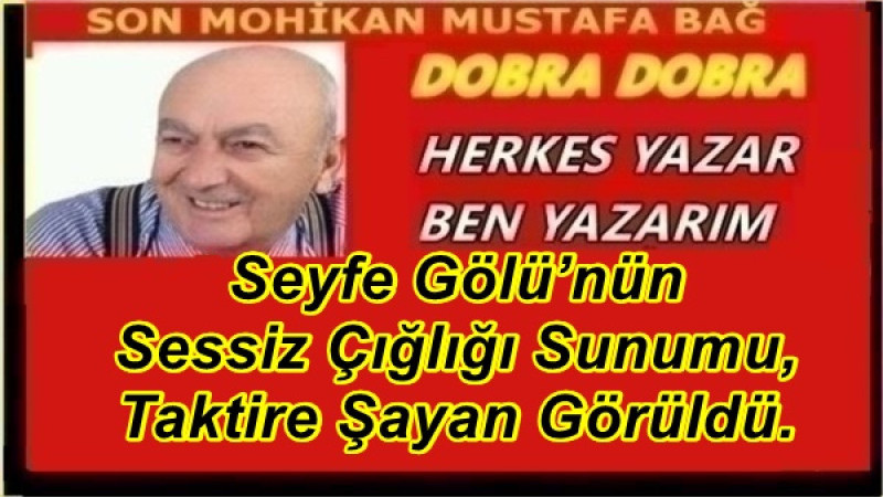 Seyfe Gölü’nün Sessiz Çığlığı Sunumu, Taktire Şayan Görüldü.