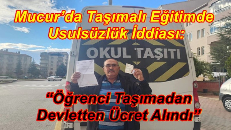 Öğrenci Taşımadan  Devletten Ücret Alındı