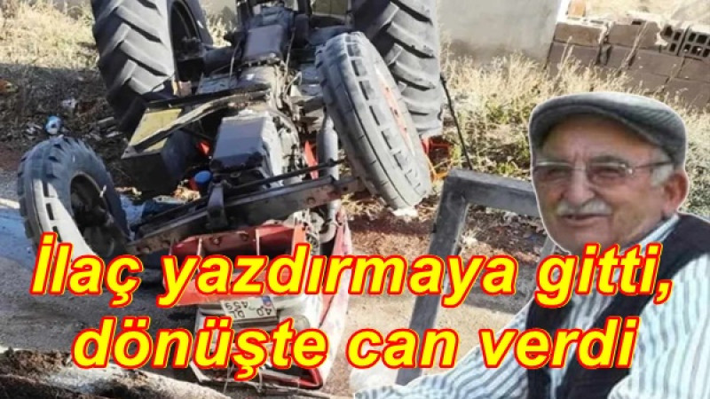 İlaç yazdırmaya gitti, dönüşte can verdi