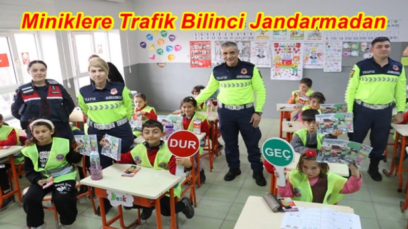 Miniklere Trafik Bilinci Jandarmadan