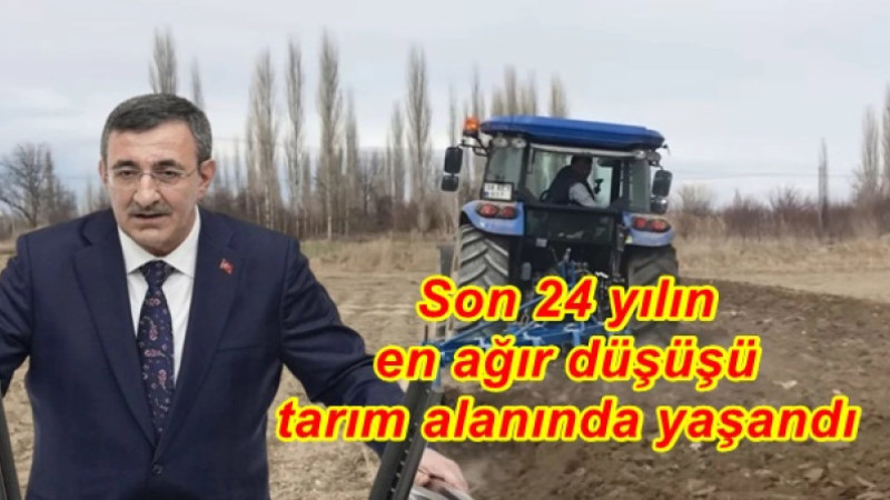  Son 24 yılın en ağır düşüşü tarım alanında yaşandı