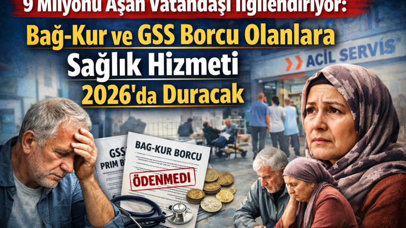 Bağ-Kur ve GSS Borcu Olanlara Sağlık Hizmeti 2026’da Duracak