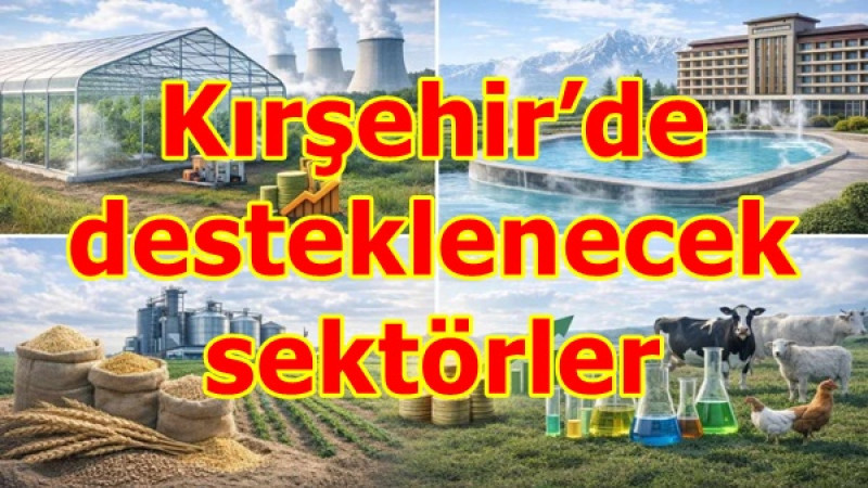 Kırşehir’de desteklenecek sektörler