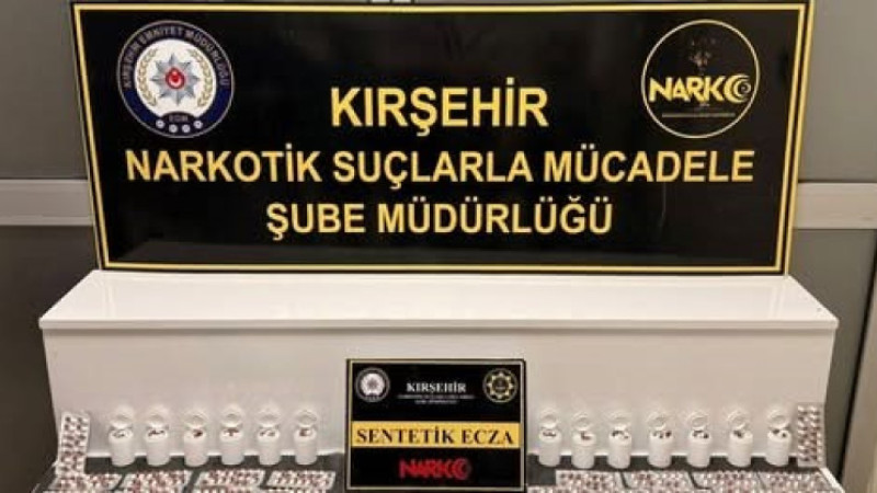 KIRŞEHİR’DE UYUŞTURUCU OPERASYONU: 1.387 SENTETİK HAP ELE GEÇİRİLDİ