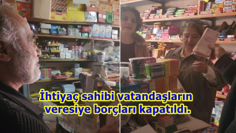 İhtiyaç sahibi vatandaşların veresiye borçları kapatıldı.