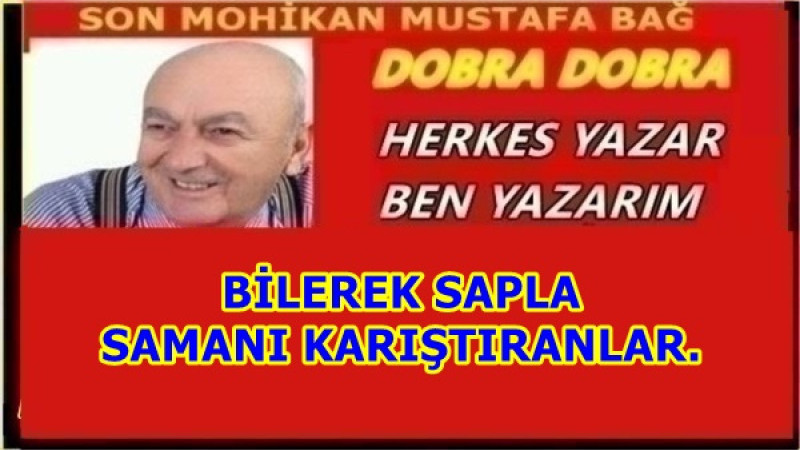 BİLEREK SAPLA SAMANI KARIŞTIRANLAR.
