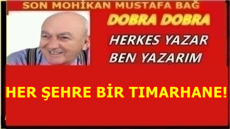 HER ŞEHRE BİR TIMARHANE!