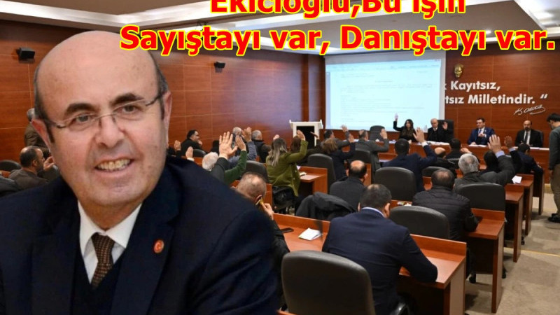 Ekicioğlu,Bu işin Sayıştayı var, Danıştayı var.