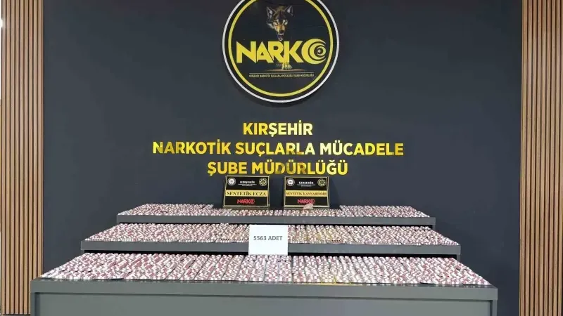 Kırşehir İl Emniyetinden yasaklı madde tacirlerine ağır darbe