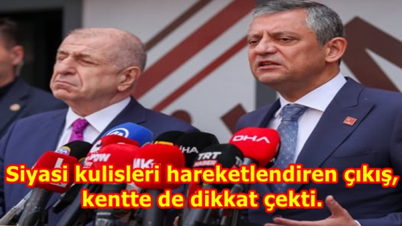 Siyasi kulisleri hareketlendiren çıkış, kentte de dikkat çekti.