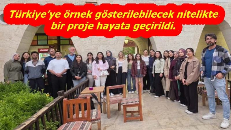 Türkiye’ye örnek gösterilebilecek nitelikte bir proje hayata geçirildi.