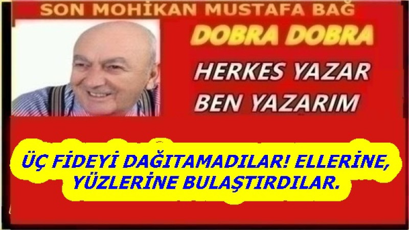 ÜÇ FİDEYİ DAĞITAMADILAR! ELLERİNE, YÜZLERİNE BULAŞTIRDILAR.