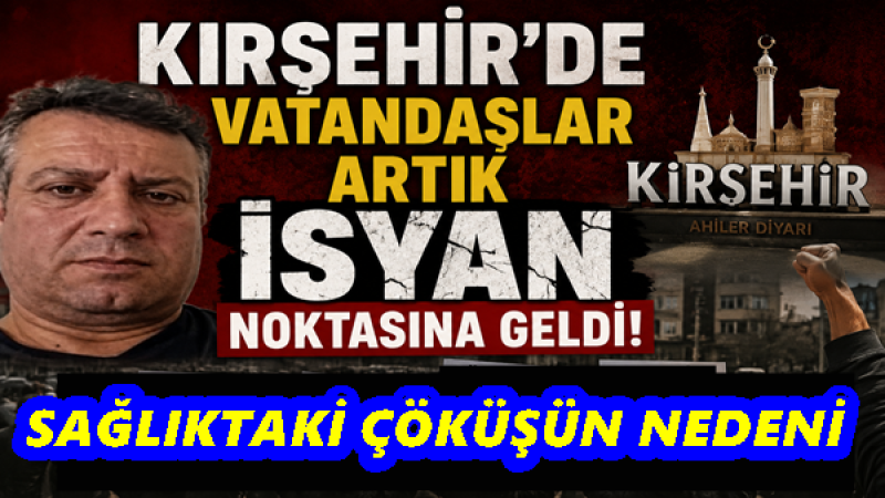 Kırşehir’de vatandaşlar artık isyan noktasına geldi.