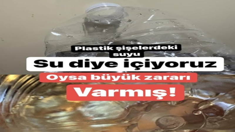 Su diye içiyoruz.Oysa büyük zarar