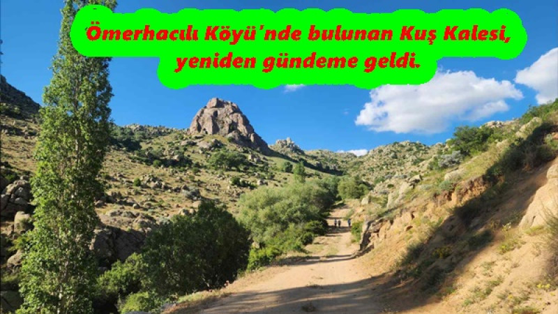 Ömerhacılı Köyü’nde bulunan Kuş Kalesi, yeniden gündeme geldi.