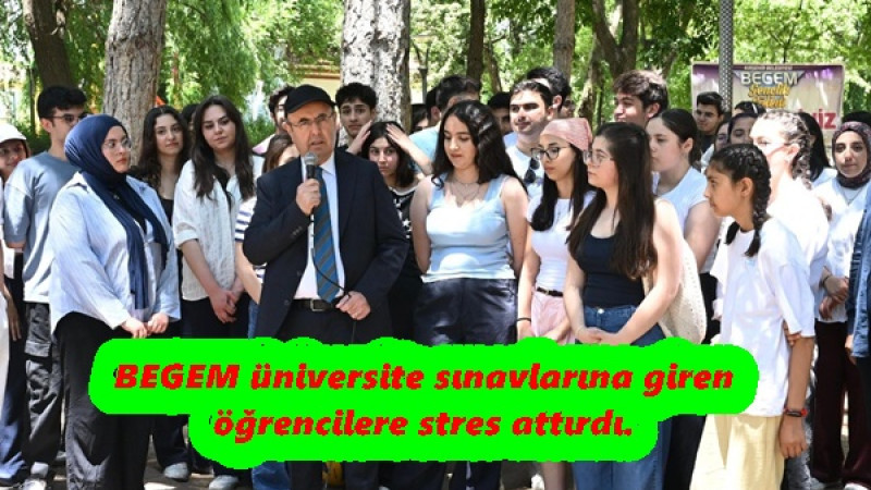 BEGEM üniversite sınavlarına giren öğrencilere stres attırdı.
