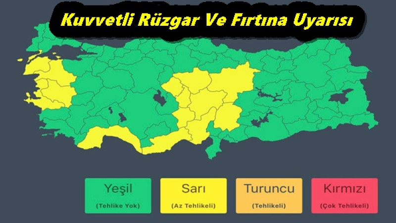 Meteoroloji, Kırşehir ve çevresi için kuvvetli rüzgâr ve fırtına uyarısı yayımladı. 