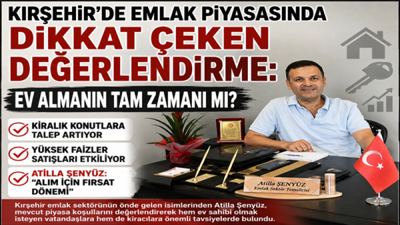 Kırşehir’de Emlak Piyasasında Dikkat Çeken Değerlendirme: Ev Almanın Tam Zamanı mı?