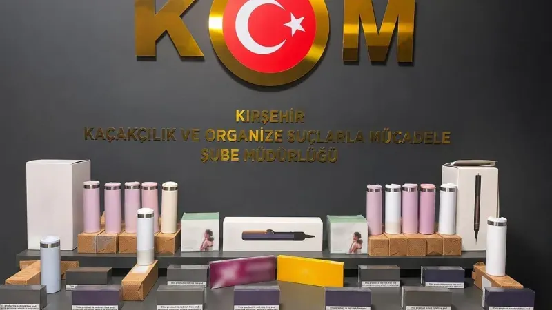 Kırşehir'de KOM ekipleri kaçakçılık operasyonu gerçekleştirdi.