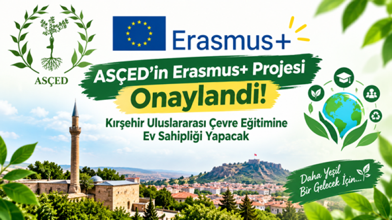 ASÇED’in Erasmus+ Projesi Onaylandı: Kırşehir Uluslararası Çevre Eğitimine Ev Sahipliği Yapacak