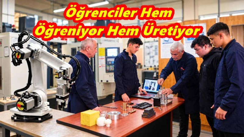  Öğrenciler Hem Öğreniyor Hem Üretiyor