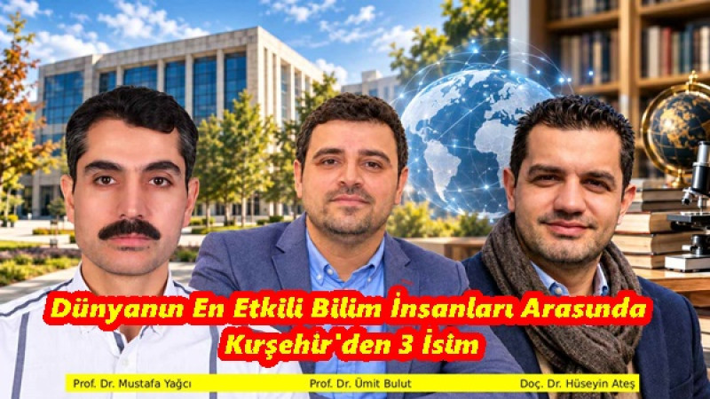 Dünyanın En Etkili Bilim İnsanları Arasında Kırşehir'den 3 İsim